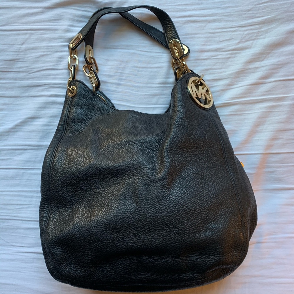 Michael Kors Black Leather Purse
